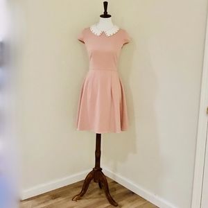 Romantic Retro Mint&Berry Pink Dust Dress w Collar